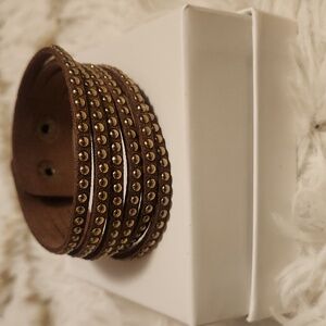 Brown Studded Bracelet